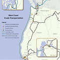 West Coast Crude Transport Map